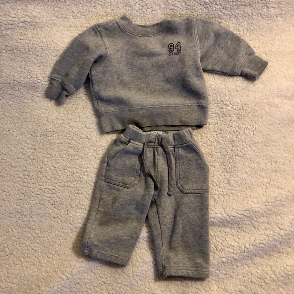 Old Navy 6-12 months 💙 Sweatshirt & Cotton Pants